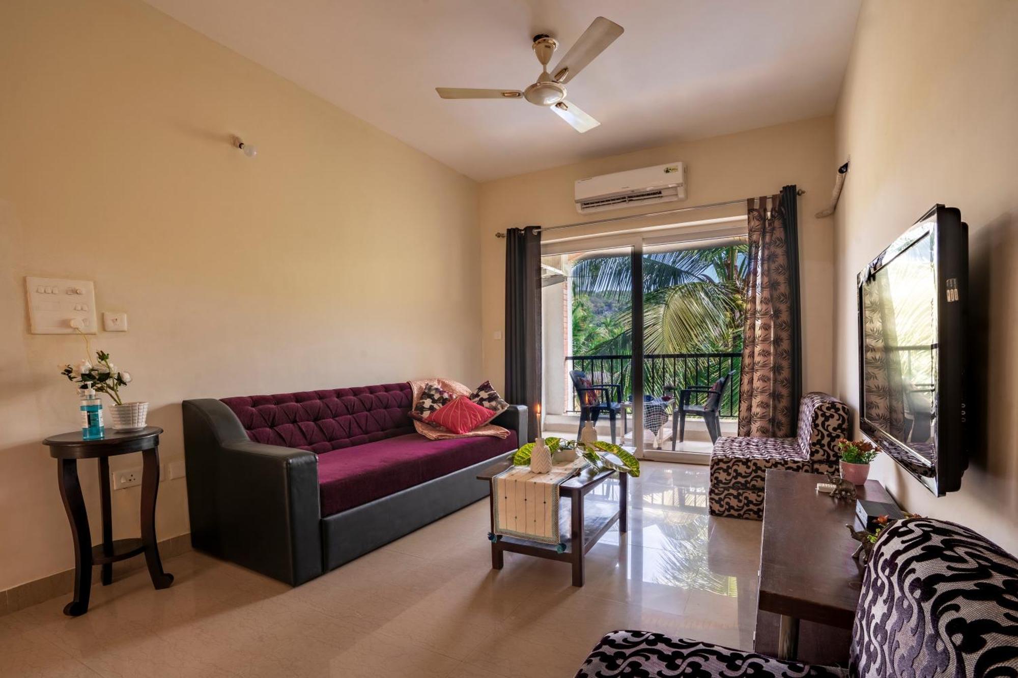 Goa Chillout Apartment - 1Bhk, Baga Luaran gambar