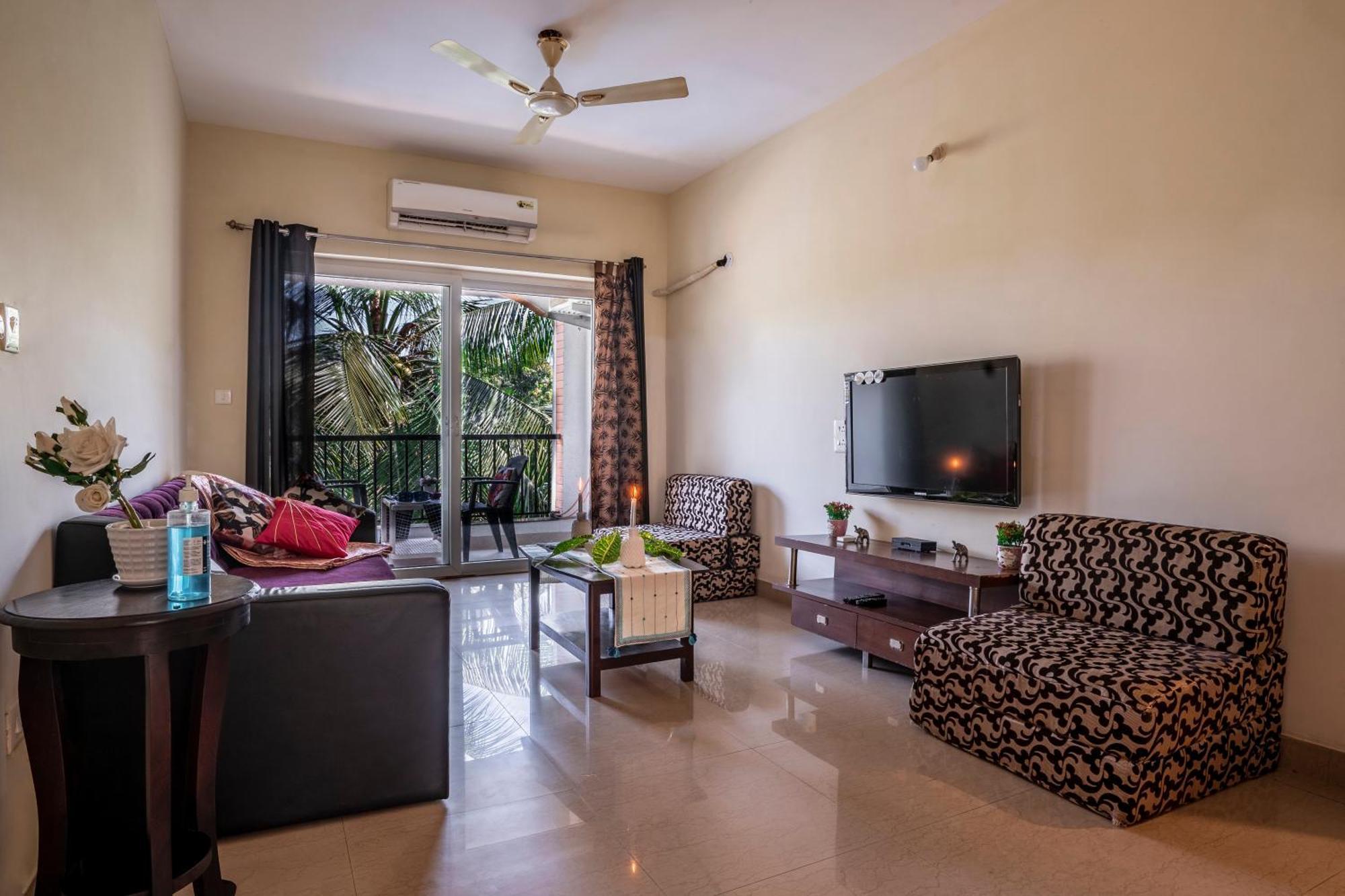 Goa Chillout Apartment - 1Bhk, Baga Luaran gambar